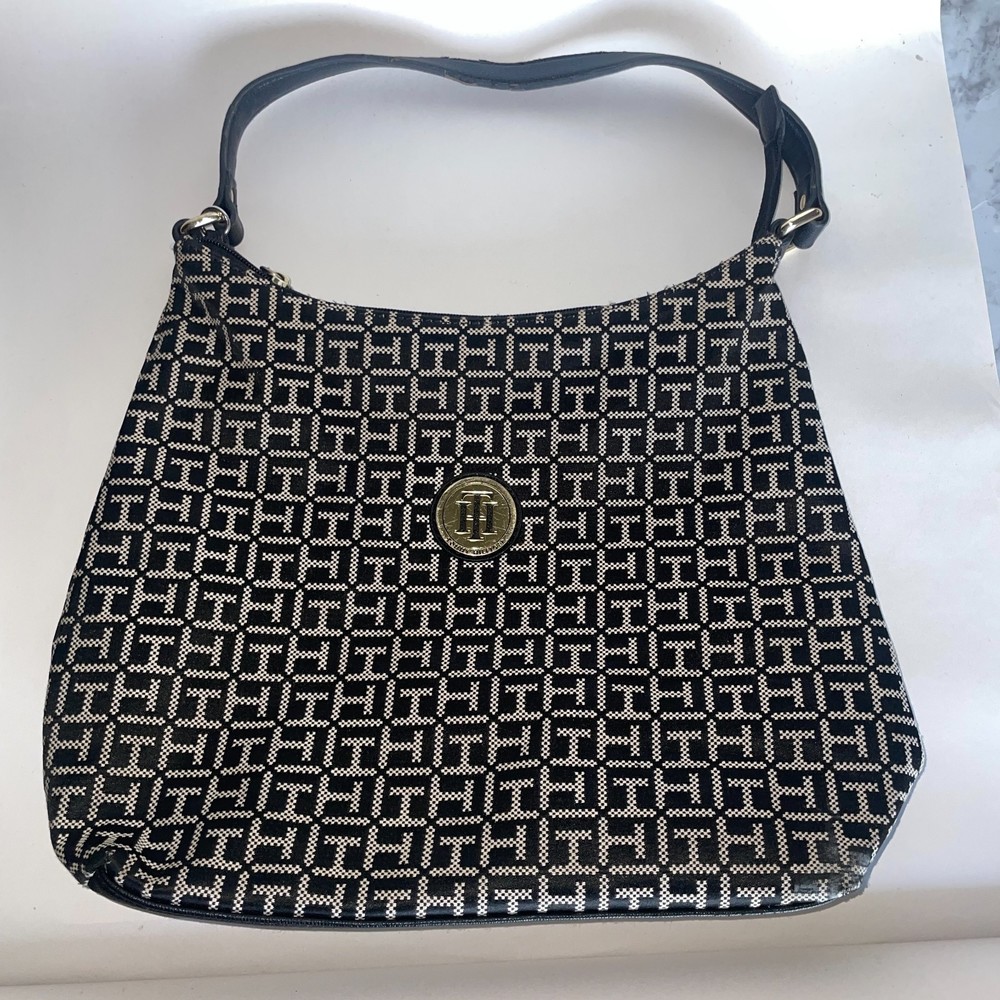 tommy hilfiger monogram purse shoulder bag